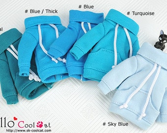 Blythe Pullip Doll Pocket Top  (Blue Cloth)