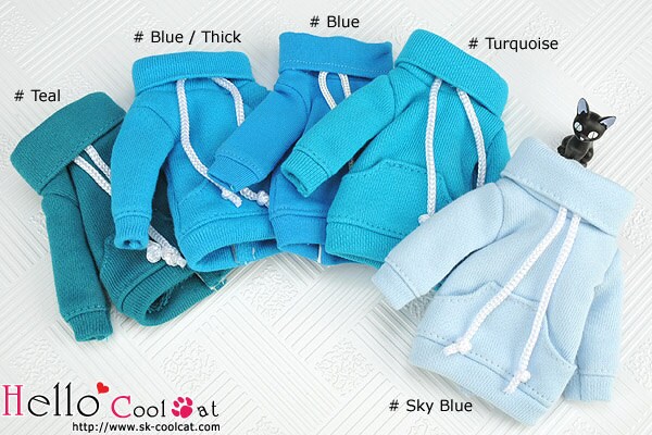 Blythe Pullip Doll Pocket Top  (Blue Cloth)