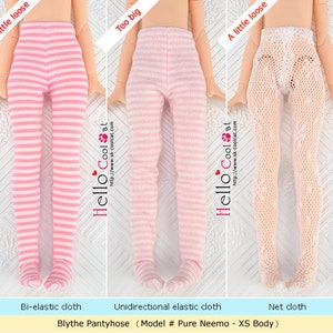 BLYTHE Doll size Net Pantyhose Tights / Different Pattern image 7