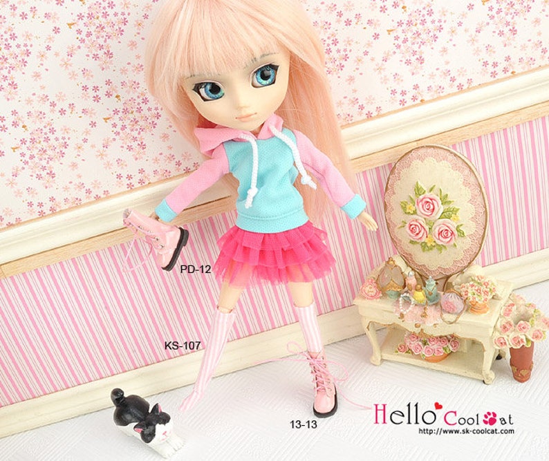 BlythePullip Doll Tulle Cake Mini Skirt 3 Layers image 9