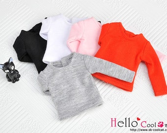 Blythe / Pullip Doll Long Sleeve Plain T-Shirt