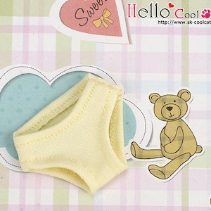 Blythe/Azone Doll Simple Underwear B3．Pale Yellow