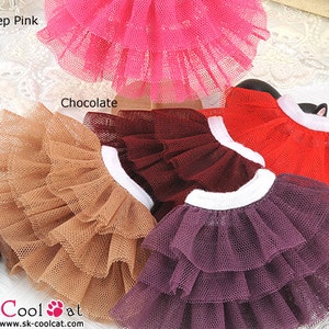 Blythe／Pullip Doll Tulle Cake Mini Skirt (3 Layers)