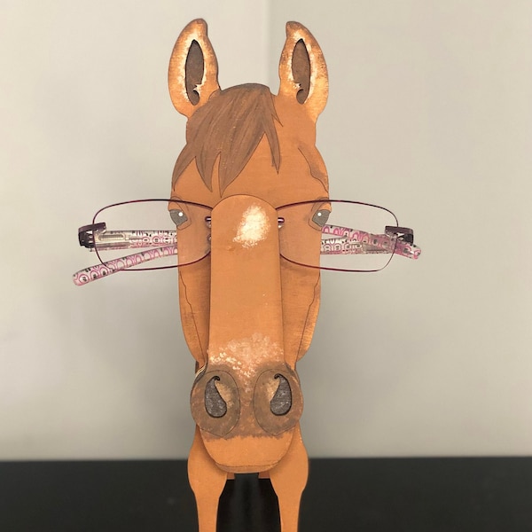 Horse Pony Eye Glass Holder, Horse Stand, Horse sun glass holder, Laser cut