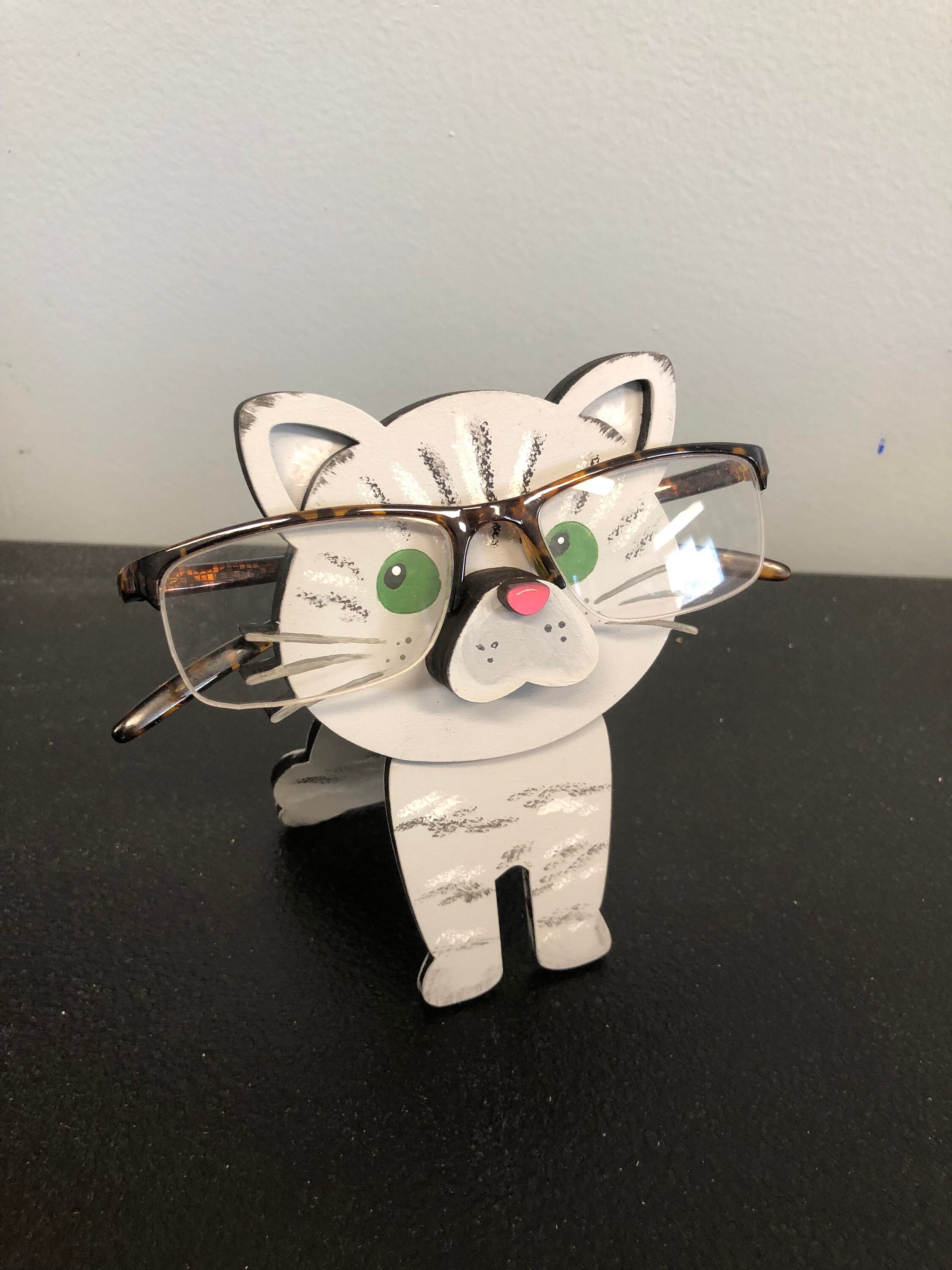 Cat Eyeglass Holder Stand Kitten Stand Etsy