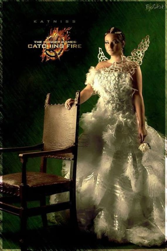 Katniss Wedding Dress Free Shipping Worldwide Etsy 