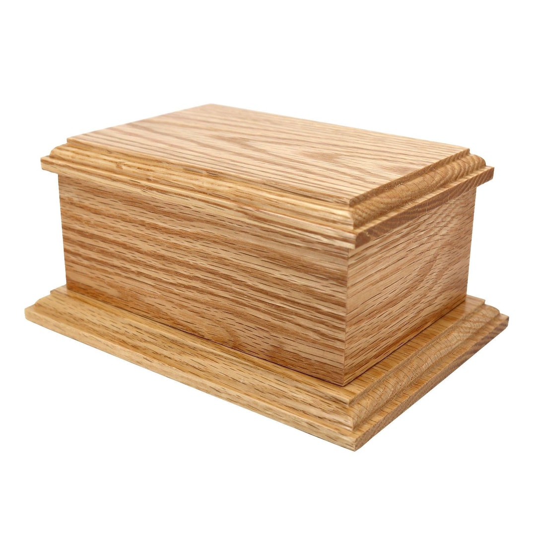 19cm Deluxe Solid Oak Wood Rectangular Urn / Casket - Etsy