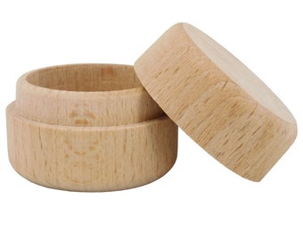 Original Solid BEECH Wood Mini Tooth Fairy or Ring Pot / Box