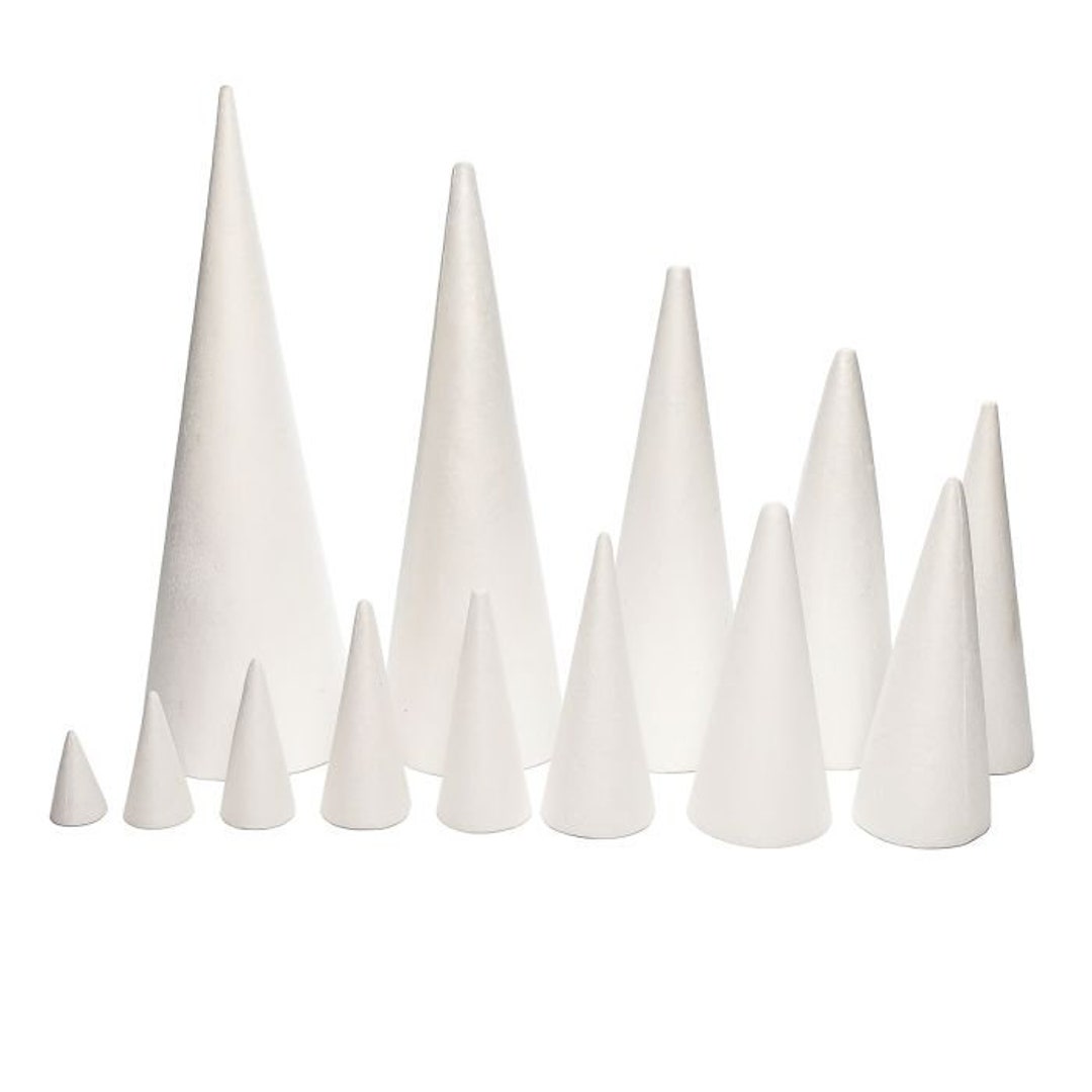 Polystyrene / Styrofoam Cones Pack of 10 Etsy