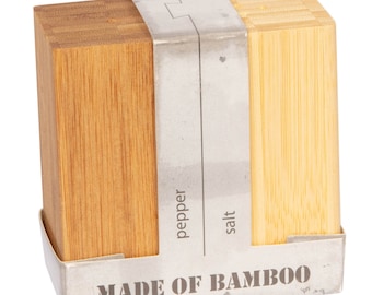 Bamboo Salt & Pepper Pots