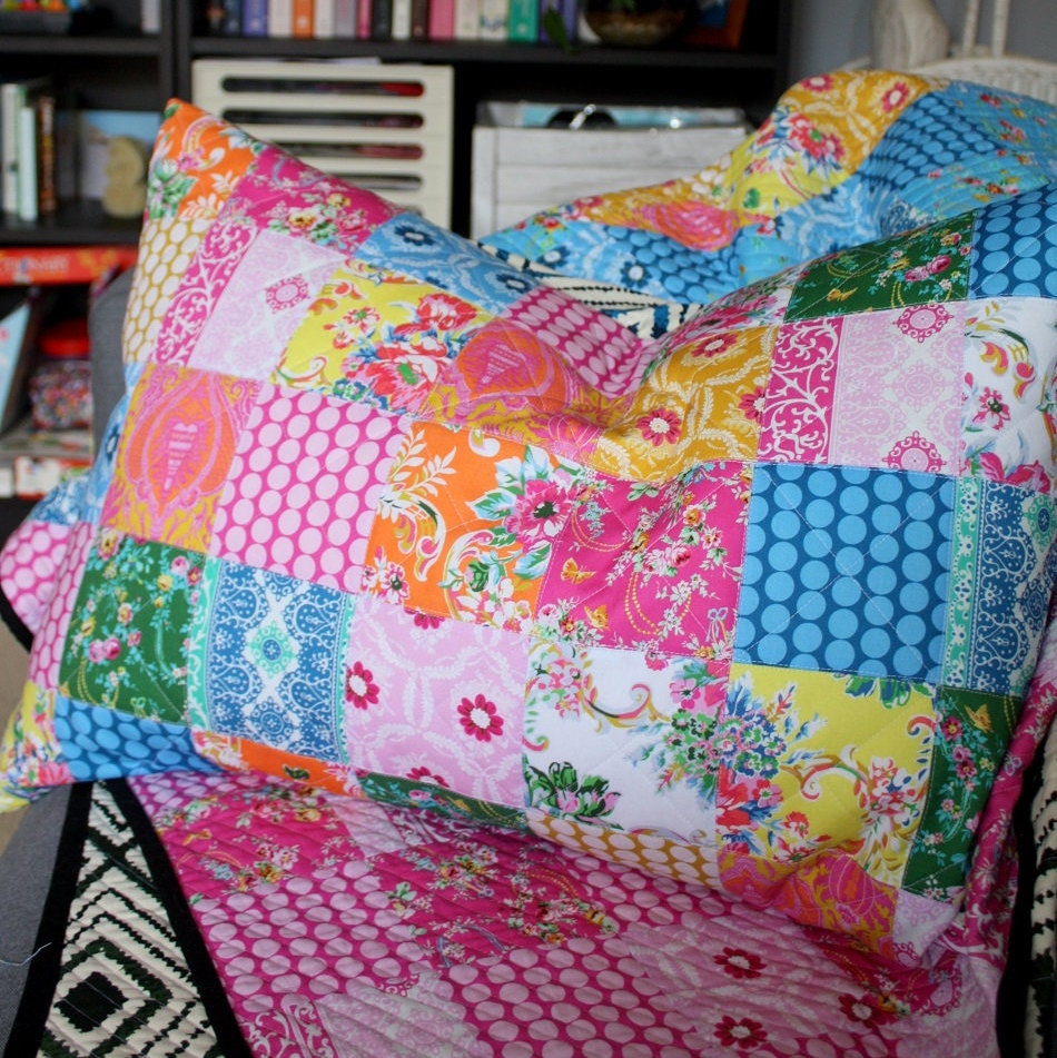 Patchwork Pillow Sham Pattern PDF - Etsy