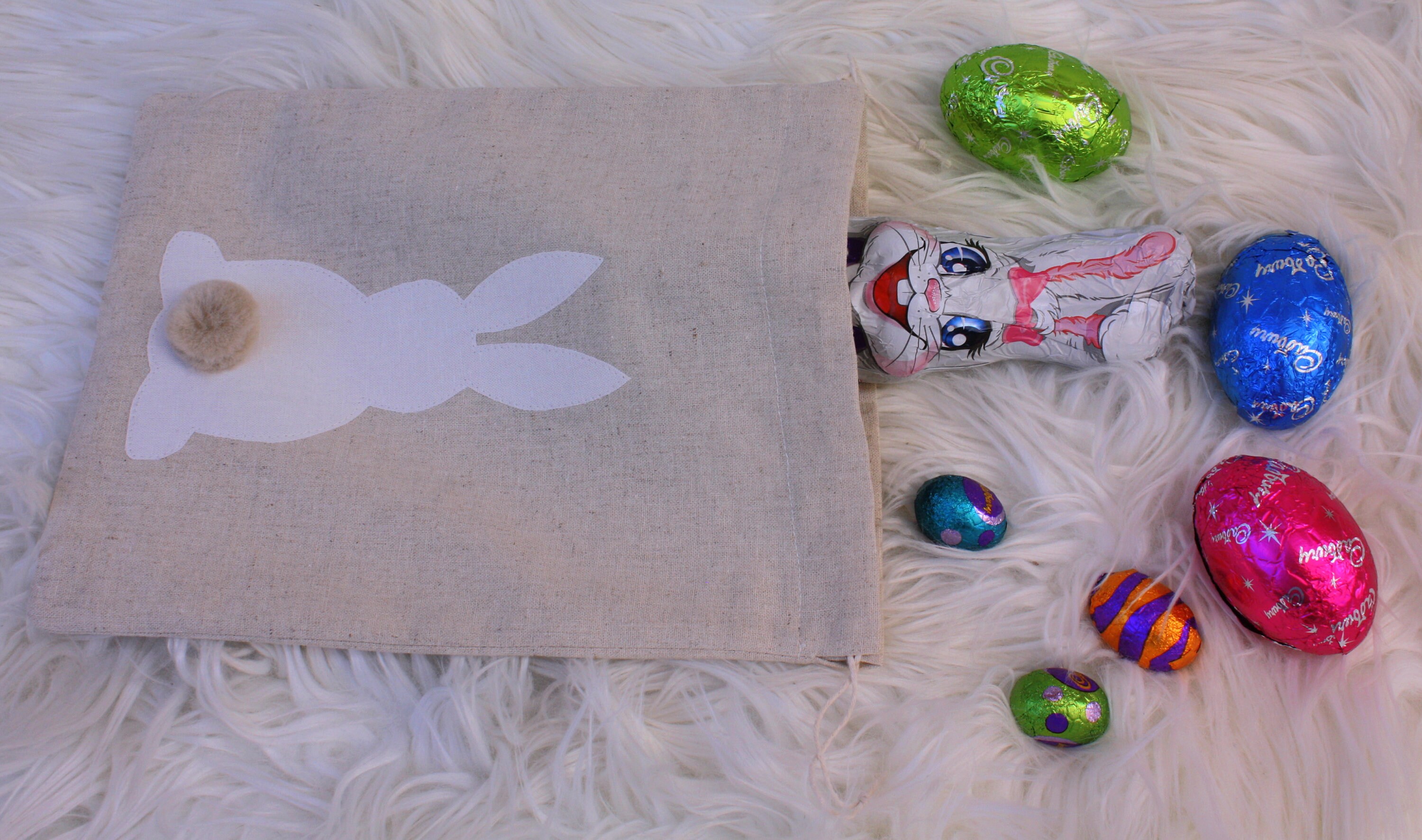 Easter Fun PDF Sewing Pattern - Drawstring Bag, Bunny Softie, Bunting ...