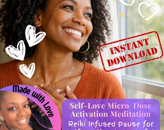 Selbstliebe Micro Dose Meditation | Reiki-infundierte Pause für Selbstwertgefühl und innere Sicherheit