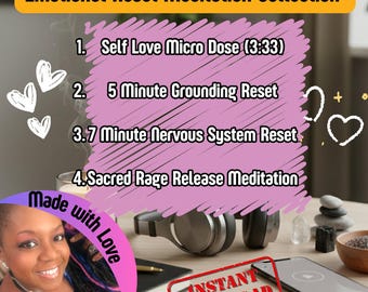 Emotionales Retroset Meditations-Bundle | Reiki angereicherte Ruhe, Erdung und Heilung des Nervensystems
