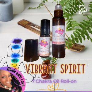 Vibrant Spirit Chakra Oil – Aromatherapy Roll-On for Inner Peace, Clarity & Energetic Healing