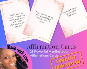 Affirmationskarten für transformative Manifestationen