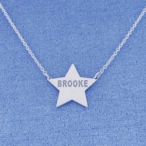 Personalized Small Sterling Silver Deep Laser Engraved Name Heart Charm Pendant Necklace SC26C