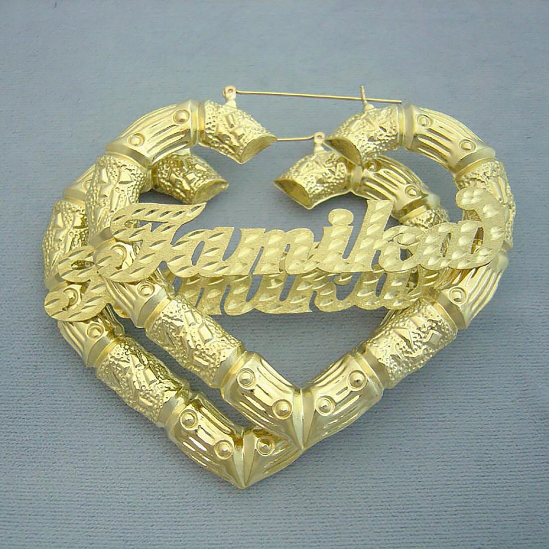 10k gold name earrings deals