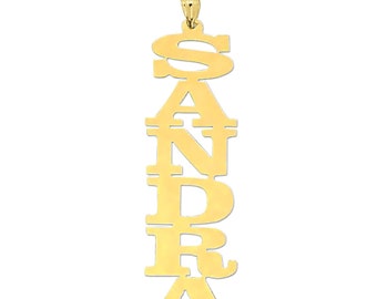 Gold Name Pendants