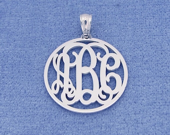 Silver Monogram Necklace