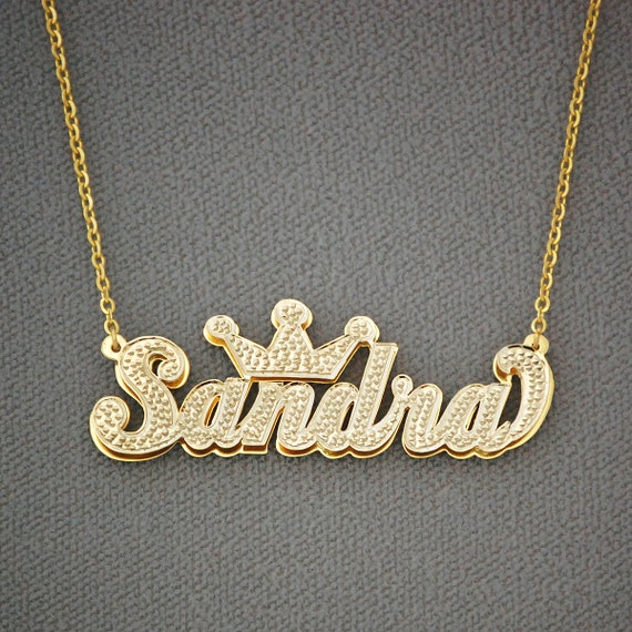 Solid 10K or 14K Gold Personalized 3D 