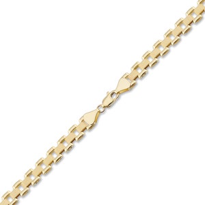 10K Solid Real Gold 6 mm Presidential Watch Band Style Link Bracelet or Anklet