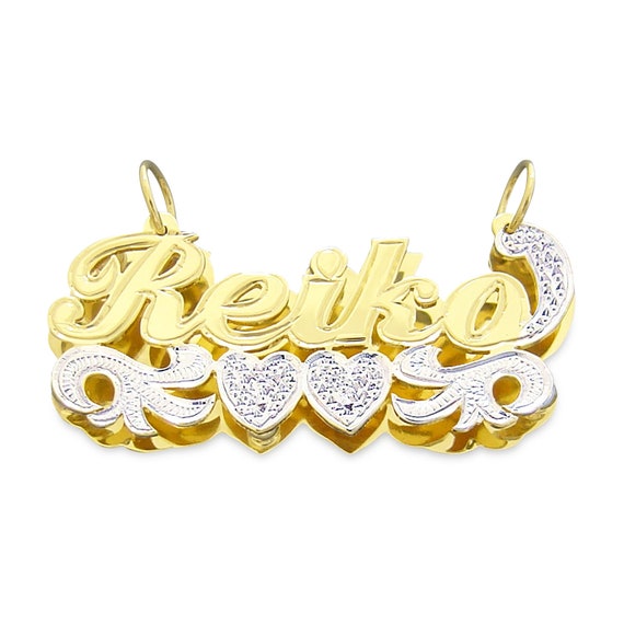 10k clearance name pendant
