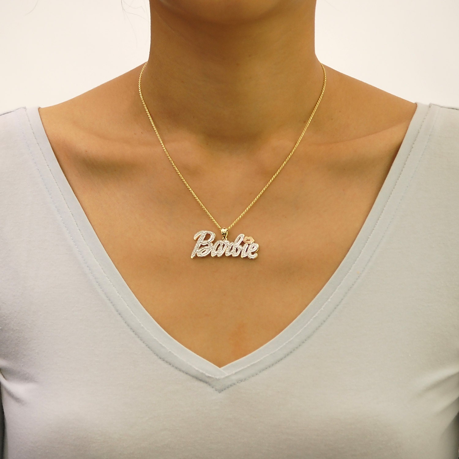 barbie necklace gold