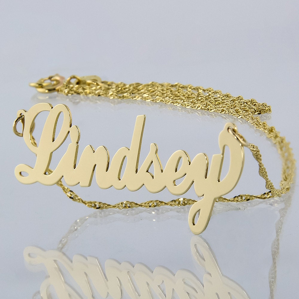 10kt 2024 name necklace