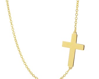 Gold Charm Bar Necklaces