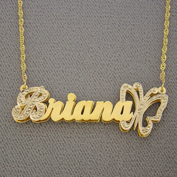 10K or 14K Solid Gold Double Plates 