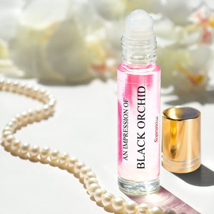 Black Orchid Type Pure Perfume Oil. Natural, Vegan, Coconut Oil Luxury Roll-on Perfume. Alcohol Free. Travel Size 1/3 Oz (10 ml)