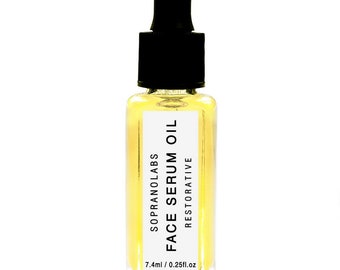 RESTORATIVE JASMINE Face Serum Oil. Luxury Concentrated Moisturizer with Organic Exotic Oils, Green Tea and Aloe Vera Extracts, Jasmine Oil