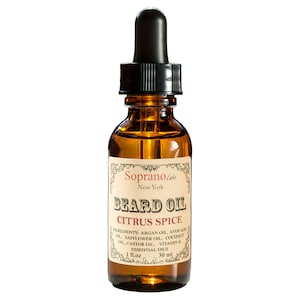 CITRUS SPICE Beard Oil. Luxury Beard Conditioner. All Natural Spicy Beard Cologne made with Organic Avocado, Argan, Safflower, Vit E Oil