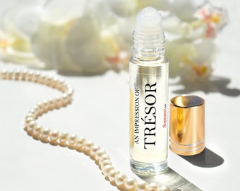 Compare to TRESOR by SopranoLabs Pure Perfume Oil. Natural, Vegan, Coconut Oil Luxury Roll-On Perfume. Alcohol Free. Travel Size 1/3 oz