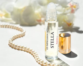 STELLA McCartney Type Pure Perfume Oil. Natural, Vegan, Coconut Oil Luxury Roll-On Perfume. Alcohol Free. Travel Size 1/3 oz (10 ml)