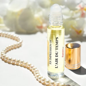L&#39;AIR DU TEMPS  Type Pure Perfume Oil. Natural, Vegan, Coconut Oil Luxury Roll-On Perfume. Alcohol Free. Travel Size 1/3 oz (10 ml)
