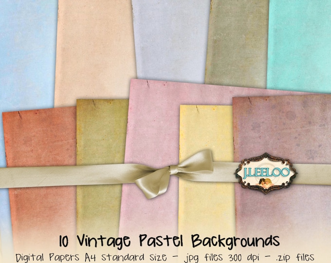 PASTEL BACKGROUNDS large digital paper texture vintage for scrapbook craft invitation instant download printable Diary paper goods pp384