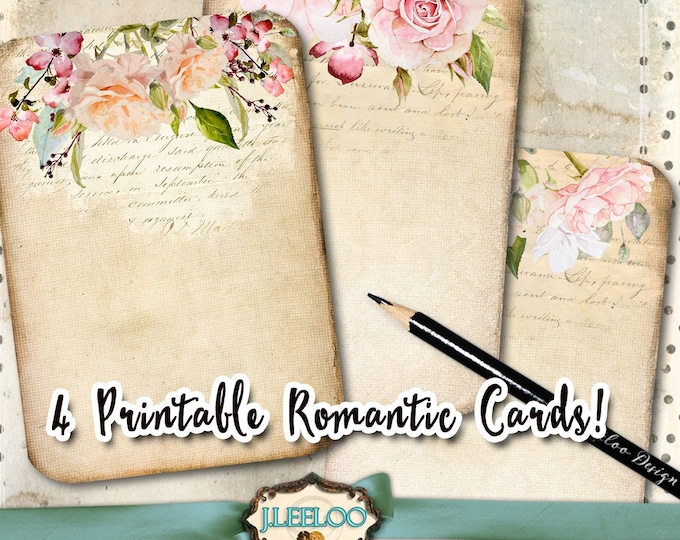 FLOWER editable writable writing note Digital collage sheet Shabby Chic digital graphic scrapbook diary instant download pp434