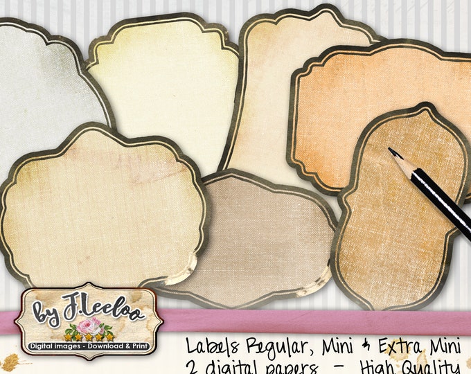 BLANK LABELS apothecary printable tags, steampunk editable label poison bottle jar labels grunge party decoration Potion Halloween pp491