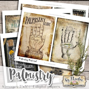HANDARBEIT POSTKARTEN 8 HINTERGRÜNDE 5 x 7 zoll Digitales collage sheet gothic Steampunk Tagebuch Scrapbook Sofort-Download pp366
