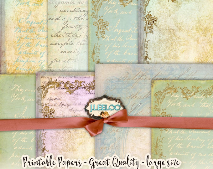 BIG VIN BACKGROUND large papers Digital collage sheets texture grunge for scrapbook jpg art instant download printable pp115