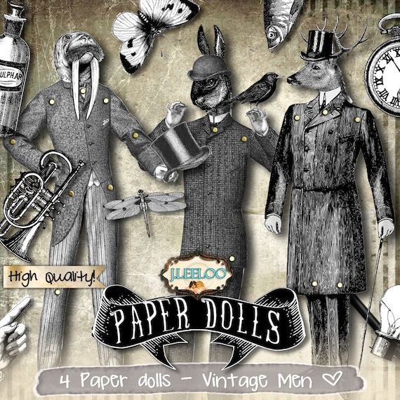 etsy paper dolls