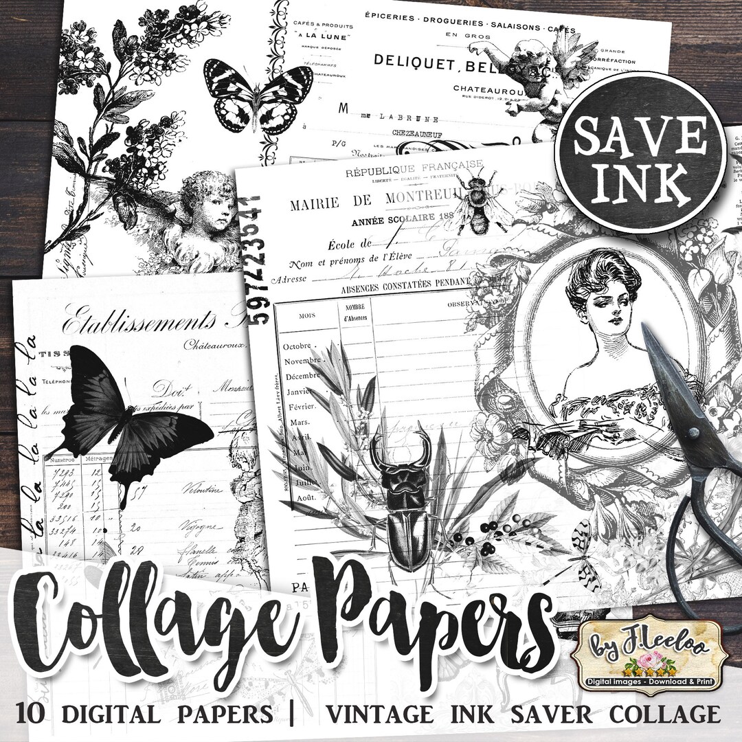 collage-papers-ink-saver-black-white-ephemera-printable-junk-journal-kit-digital-scrapbooking-paper-journal-pages-commercial-use-pp574-etsy for Free Junk Journal Printables Black And White COLLAGE PAPERS Ink Saver Black White Ephemera Printable Junk Journal Kit Digital Scrapbooking Paper Journal Pages Commercial Use Pp574 - Etsy for Free Junk Journal Printables Black And White