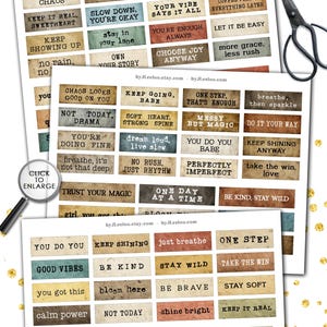 NOTES TO SELF Inspirational Phrases Words Tags | Modern Positive Quote ...
