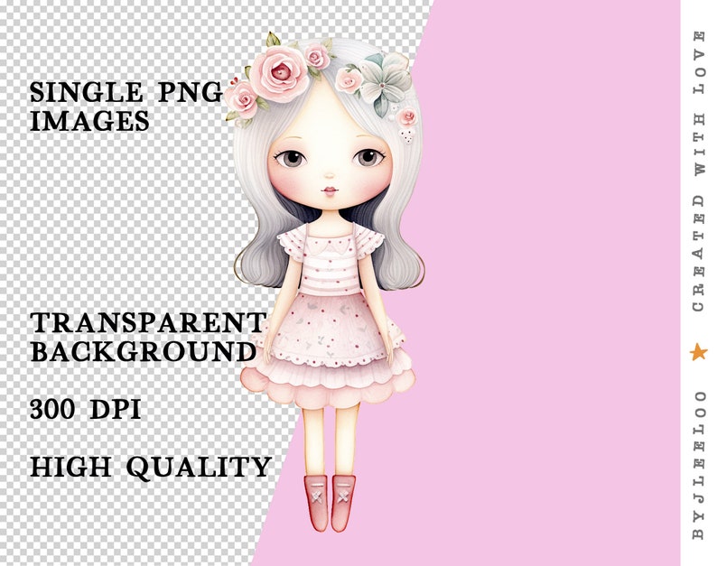 CUTE PAPER DOLLS Printable Pastel Kit Junk Journal Cut off | Dolls ...