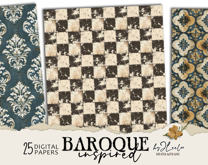 BAROQUE INSPIRED | natural tone texture Beige Backdrop | Background Texture Grunge pattern Natural Beige tile for journal paper art | pp775