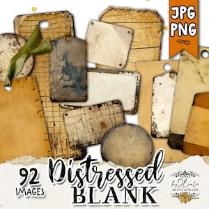 Etiquetas y rótulos vintage desgastados en blanco: efímeras steampunk industriales para revistas basura, hojas digitales masculinas y PNG con estilo grunge / tl259