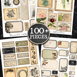 K&ouml;nnte beinhalten: Ein digitaler druckbarer Kit mit &uuml;ber 100 botanischen Bildern und 8 digitalen Papieren. Der Kit enth&auml;lt Bilder von Blumen, Bl&auml;ttern, Beeren und anderen botanischen Elementen. Die Bilder sind im Vintage-Stil mit einem Used-Look. Der Kit ist perfekt f&uuml;r Scrapbooking, Kartenherstellung und andere Bastelprojekte.