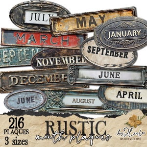 MOIS RUSTIQUE Plaques étiquettes vintage 216 PNG | métal victorien grunge tags journal indésirable | steampunk numérique masculin rusticcore | tl289